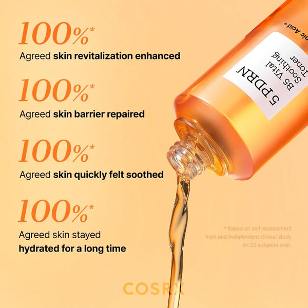 COSRX 5 PDRN B5 Vital Soothing Toner Toniks sejas mirdzumam