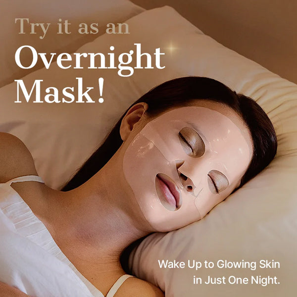 COSRX 5 PDRN Hyaluronic Acid Vital Hydrating Hydrogel Mask caurspīdīga nakts sejas maska