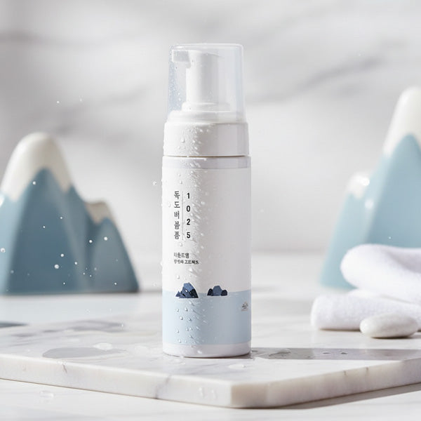 Round Lab 1025 Dokdo Bubble Foam attīrošās sejas putas ar jūras ūdens minerāliem