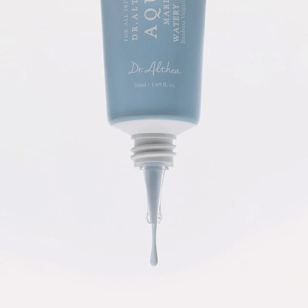 Dr. Althea Aqua Marine krēma vieglā un ūdeņainā gēla tekstūra