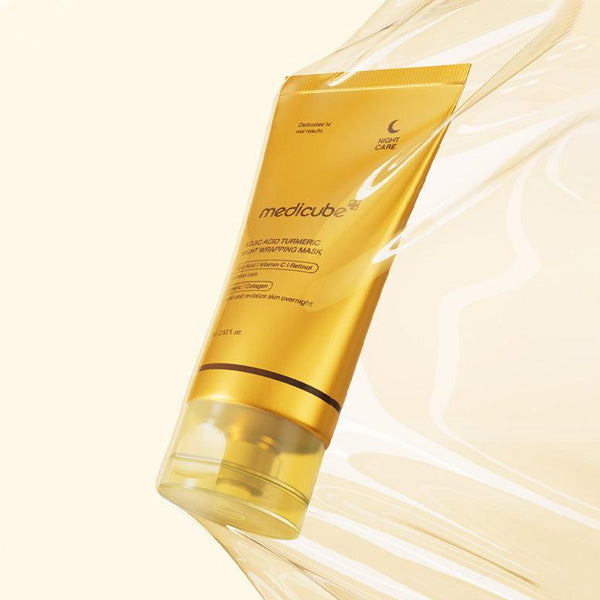 Korejas premium kosmētika Medicube nakts maska viendabīgam un starojošam sejas tonim
