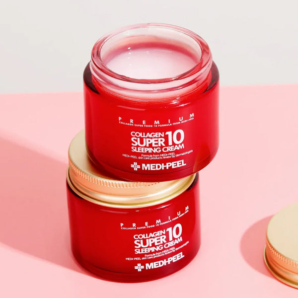 Pretnovecošanās nakts krēms sejai ar kolagēnu | Medi-Peel Collagen Super10 Sleeping Cream