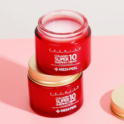 Pretnovecošanās nakts krēms sejai ar kolagēnu | Medi-Peel Collagen Super10 Sleeping Cream