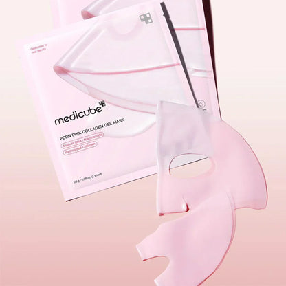Hidrogēla sejas maska ar kolagēnu un PDRN | Medicube PDRN Pink Collagen Jelly Gel Mask