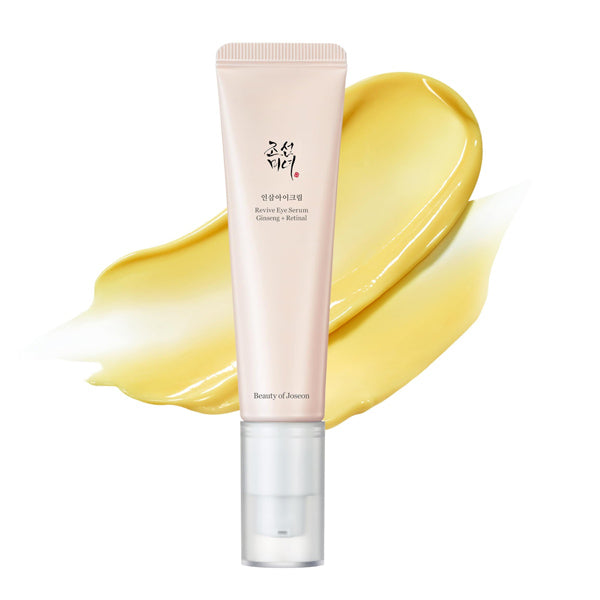 Beauty of Joseon Revive Eye Serum ar retinalu un žeņšeņu – Korejas acu serums pret grumbām, tumšiem lokiem un noguruma pazīmēm