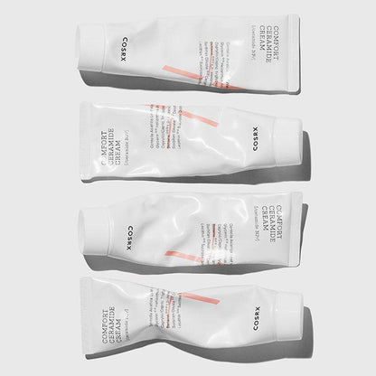 COSRX Balancium Comfort Ceramide Cream - mitrinošs krēms ādas aizsargbarjeras atjaunošanai.