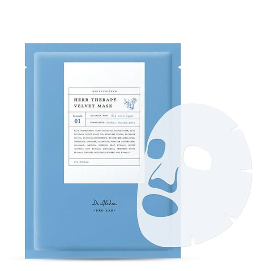DR. ALTHEA Herb Therapy Velvet Mask – nomierinoša velveta sejas maska ādas mitrināšanai un nomierināšanai koore.lv korejas kosmetika internetveikals