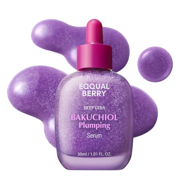 EQQUALBERRY Bakuchiol Plumping Serums – dabīgs anti-age serums ar bakuchiolu un peptīdiem visiem ādas tipiem