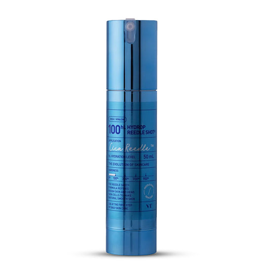 Vt Cosmetics Hydrop Needle Shot 100ml hialuronskābes mikroadatu serums priekšpuse — intensīva mitrināšana un ādas atjaunošana | koore.lv