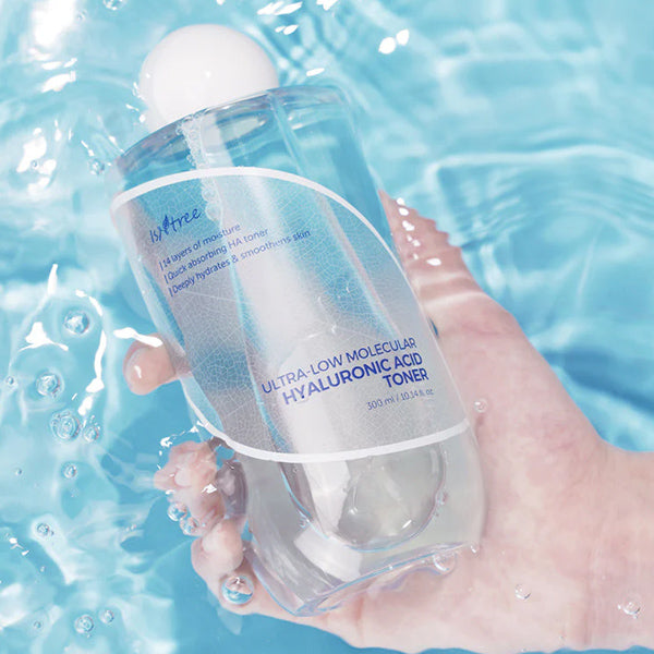 Isntree Ultra-Low Molecular Hyaluronic Acid Toner - intensīvi mitrinošs toneris