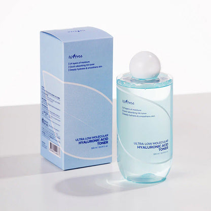 Isntree Ultra-Low Molecular Hyaluronic Acid Toner - intensīvi mitrinošs toneris