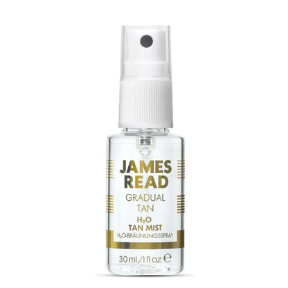 JAMES READ Gradual Tan H2O Tan Mist – paštonējošs sejas sprejs ar rožūdeni un aloe vera, piemērots visiem ādas tipiem