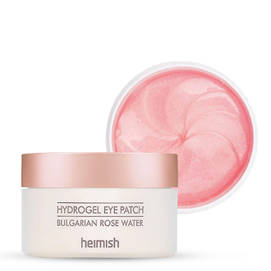 HEIMISH Bulgarian Rose Water Hydrogel Eye Patch – Korejas kosmētika, acu plāksteri ar Bulgārijas rozes ūdeni, kas mitrina, atjauno ādu un samazina pietūkumu.