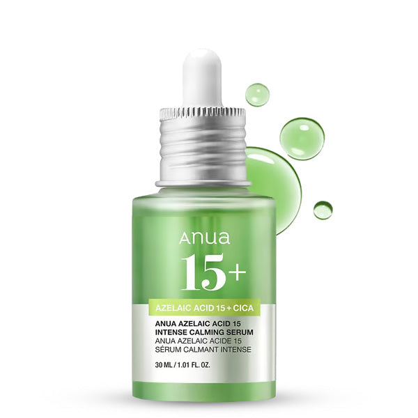 ANUA Azelaic Acid 10 Hyaluron Redness Soothing Serum – Korejas kosmētika, serums ar azelīnskābi un hialuronskābi, kas samazina apsārtumu un nomierina ādu.