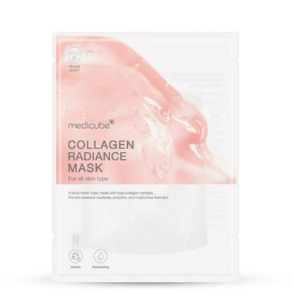 MEDICUBE Collagen Lifting Mask – Korejas kosmētika, liftinga maska ar kolagēnu, kas uzlabo ādas elastību, izlīdzina grumbas un sniedz jauneklīgu izskatu.