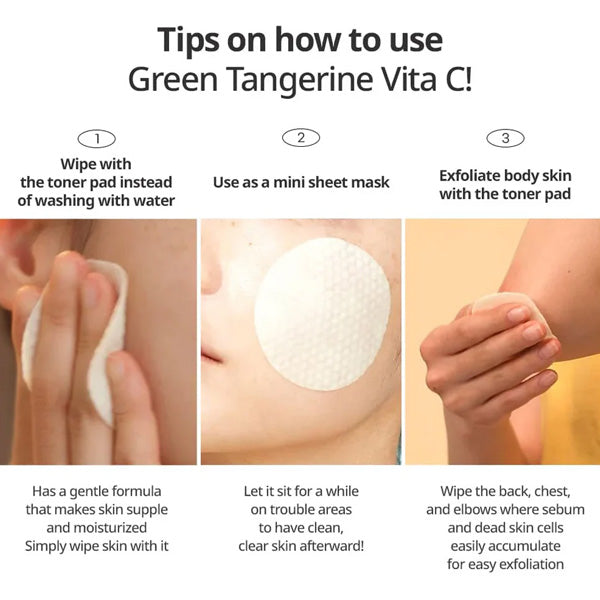 Green Tangerine Vita-C Dark Spot Care Pad - vates diski ar zaļo mandarīnu un C vitamīnu