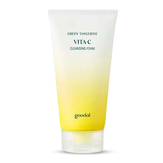 GOODAL Green Tangerine Vita C Cleansing Foam – Korejas kosmētika, attīrošais putas ar zaļo mandarīnu un C vitamīnu, kas efektīvi attīra ādu un uzlabo tās mirdzumu.