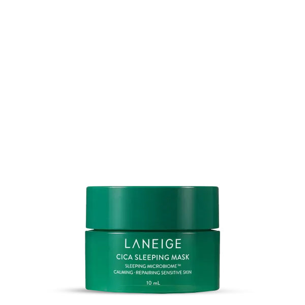 Laneige Cica Sleeping Mask 10ml – nomierinoša nakts maska jutīgai ādai ar Cica un meža rauga fermentu.