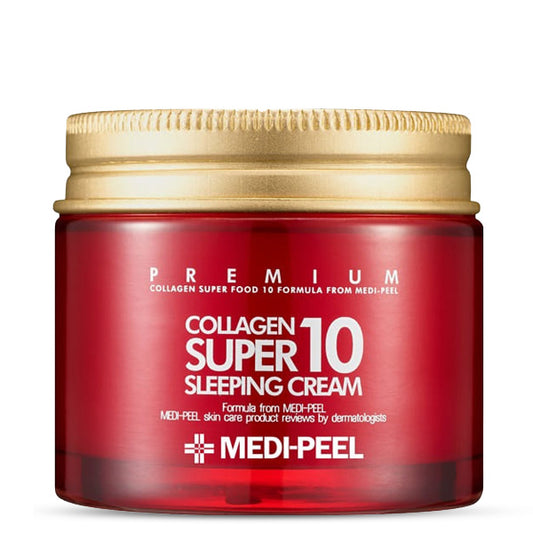Medi-Peel Collagen Super10 Nakts krēms ar kolagēnu – pretnovecošanās krēms sejai no Korejas, dziļi mitrina un samazina grumbas KRĒMS PĒC 50