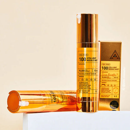 Mikroadatu serums ar C vitamīnu ādas mirdzumam