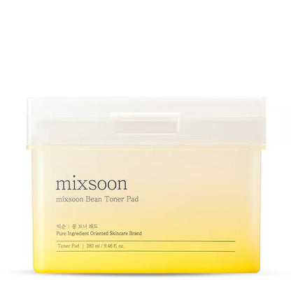 Mixsoon Bean Toner Pad – mitrinoši sejas spilventiņi ar sojas ekstraktu, piemēroti visiem ādas tipiem