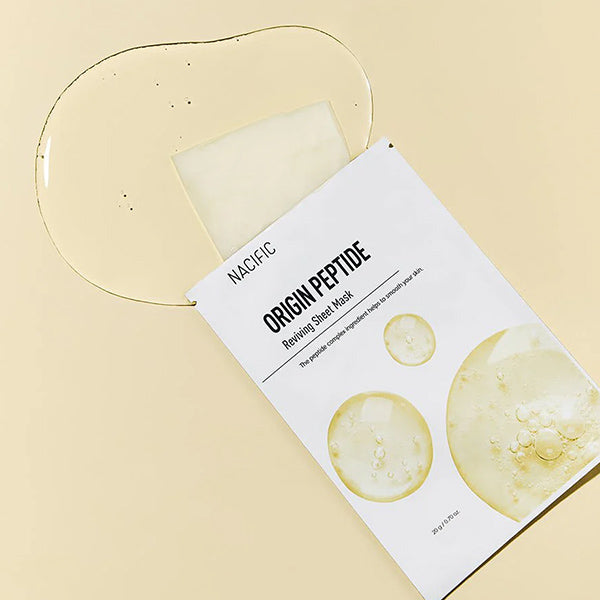 NACIFIC Origin Peptide Reviving Sheet Mask - lokšņu sejas maska ar peptīdiem