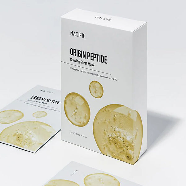 NACIFIC Origin Peptide Reviving Sheet Mask - lokšņu sejas maska ar peptīdiem