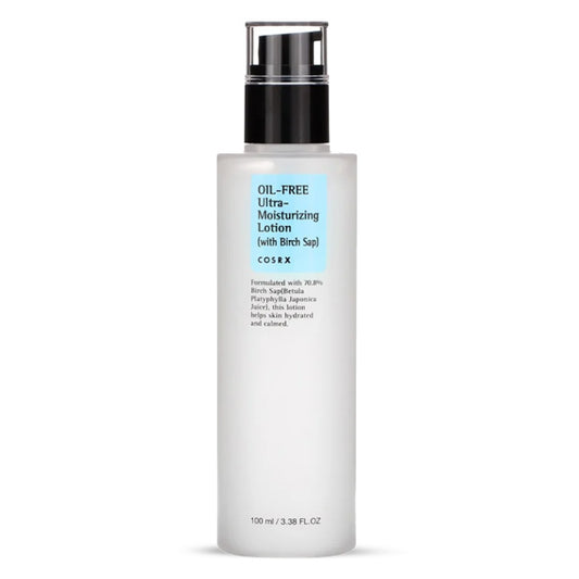 COSRX Oil Free Ultra Moisturizing Lotion – Korejas kosmētikas mitrinošs losjons taukainai un jutīgai ādai.