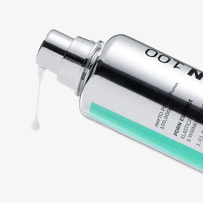 PDRN esences tekstūras tuvplāns uz ādas