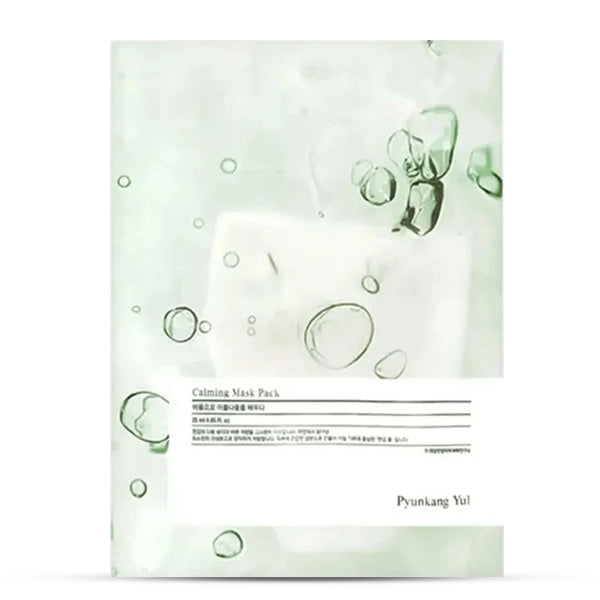 Pyunkang Yul nomierinoša sejas maska – produkts uzbalta fona