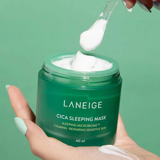 Nomierinoša nakts maska jutīgai ādai | Laneige Cica Sleeping Mask