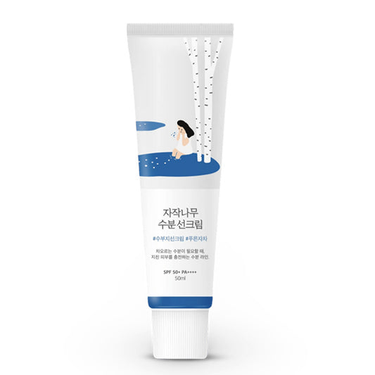 Round Lab - Birch Juice Moisturizing Sun Cream SPF50+ PA++++ – Korejas mitrinošs saules aizsargkrēms ar bērzu sulu un hialuronskābi