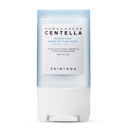 SKIN1004 Madagascar Centella Hyalu‑Cica Silky‑Fit Sun Stick SPF50+ zīmuļveida saules aizsarglīdzeklis 20g