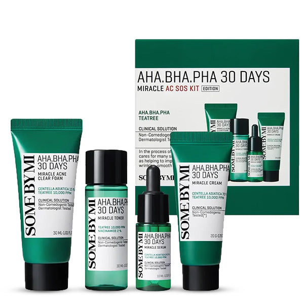Korejas kosmetika SOME BY MI - AHA, BHA, PHA 30 Days Miracle AC SOS Kit