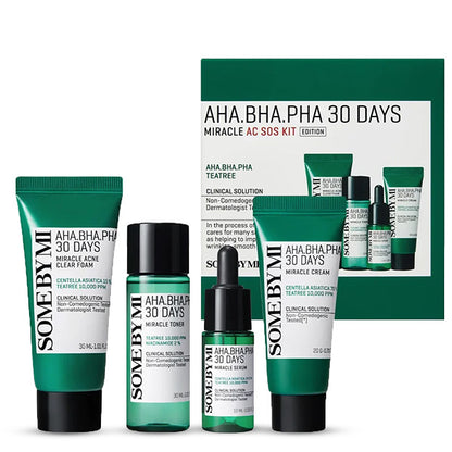 Korejas kosmetika SOME BY MI - AHA, BHA, PHA 30 Days Miracle AC SOS Kit