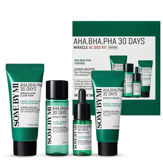 Korejas kosmetika SOME BY MI - AHA, BHA, PHA 30 Days Miracle AC SOS Kit