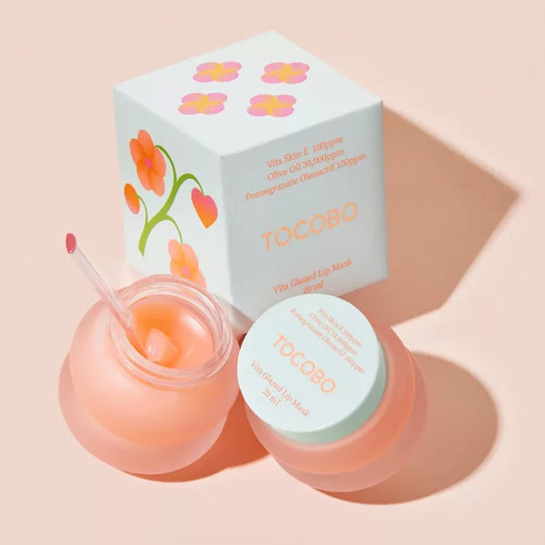 TOCOBO Vita Glazed Lip Mask - Atjaunojoša nakts maska lūpām ar antioksidantiem