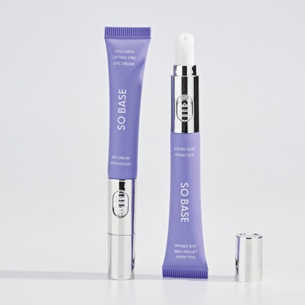 Acu krēms ar masāžas ierīci | SO BASE Collagen Lifting Vibe Eye Cream with Device - KOORE