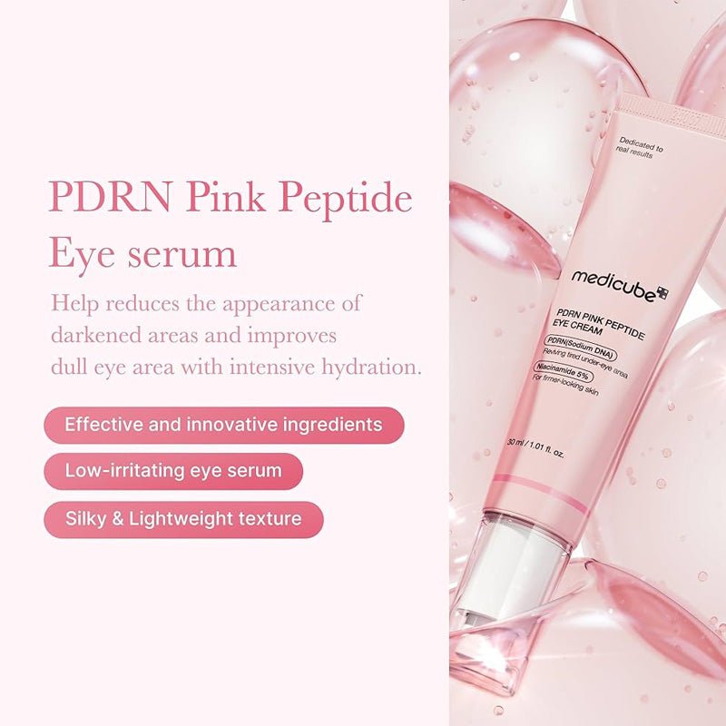 Acu krēms ar PDRN | Medicube PDRN Pink Peptide Eye Cream - KOORE