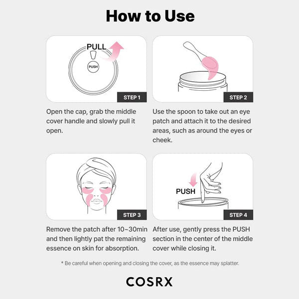 Acu patči ar kolagēnu un peptīdiem | COSRX The Peptide Collagen Hydrogel Eye Patch - KOORE