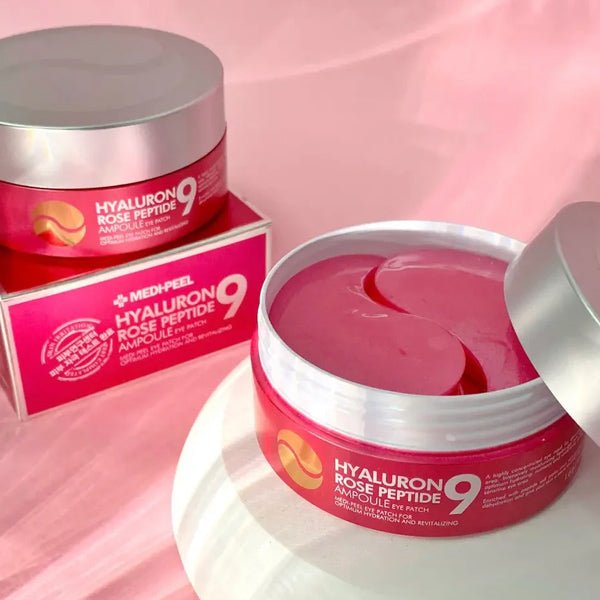 Acu patči ar rožu ekstraktu | MediPeel Hyaluron Rose Peptide Eye Patch - KOORE