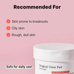 Ādas tekstūru uzlabojoši vates diski | COSRX One Step Original Clear Pad - KOORE