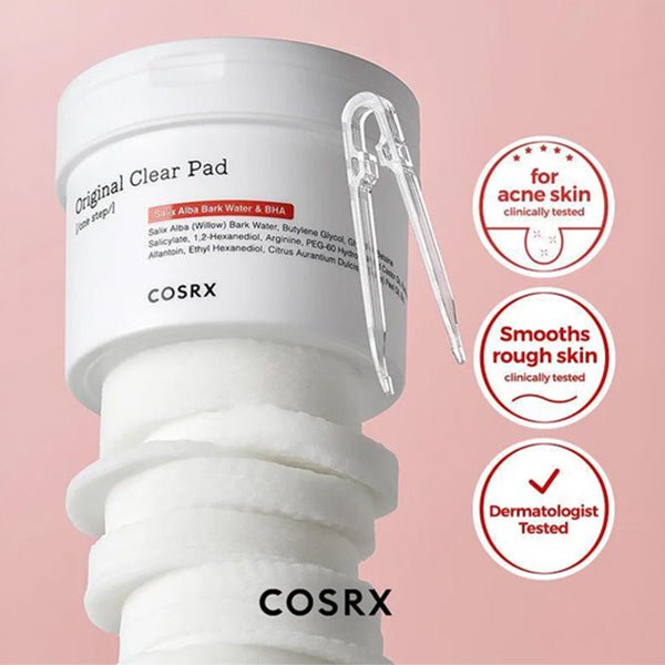 Ādas tekstūru uzlabojoši vates diski | COSRX One Step Original Clear Pad - KOORE