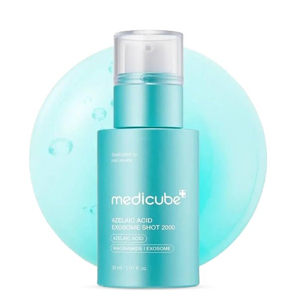 Ādas tekstūru uzlabojošs serums ar azelaīnskābi | Medicube Azelaic Acid Exosome Shot Ampoule 2000 - KOORE