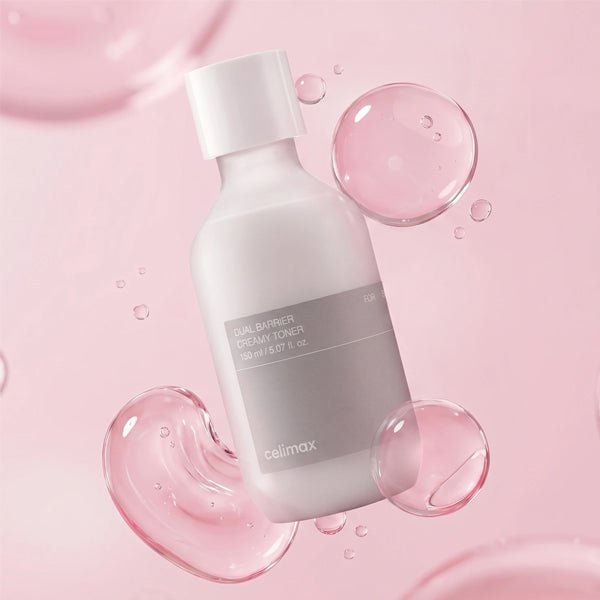 Celimax Dual Barrier krēma-tonika mitrinošā un pienainā tekstūra