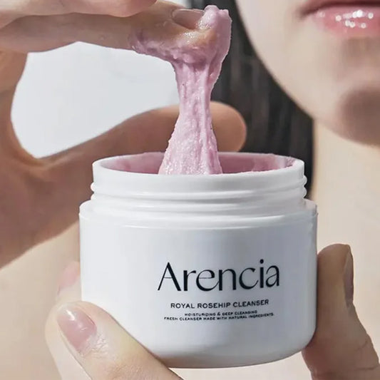 Attīrošs līdzeklis sejai ar rožu Mochi | Arencia Fresh Rosehip Rice Mochi Cleanser