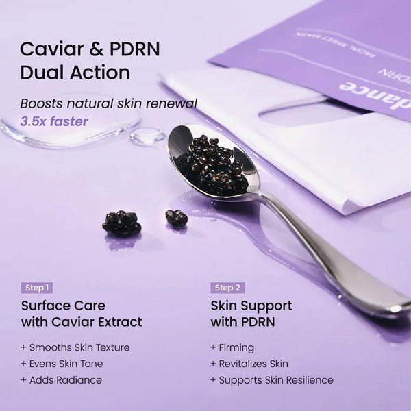 Atjaunojoša hidrogela maska ar kaviāru un PDRN | Biodance Rejuvenating Caviar PDRN Real Deep Mask - KOORE