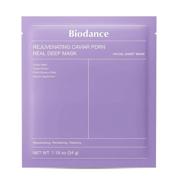 Atjaunojoša hidrogela maska ar kaviāru un PDRN | Biodance Rejuvenating Caviar PDRN Real Deep Mask - KOORE