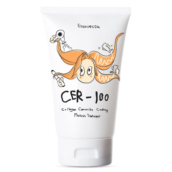 Atjaunojoša proteīna maska bojātiem matiem | Elizavecca CER - 100 Collagen Ceramide Coating Protein Treatment - KOORE