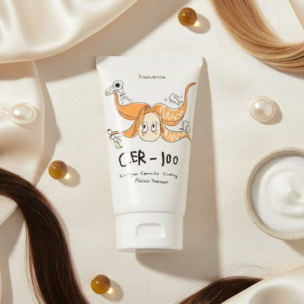 Atjaunojoša proteīna maska bojātiem matiem | Elizavecca CER - 100 Collagen Ceramide Coating Protein Treatment - KOORE